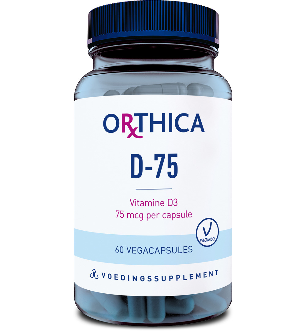 Orthica Vitamine D-75 (60 vega capsules)