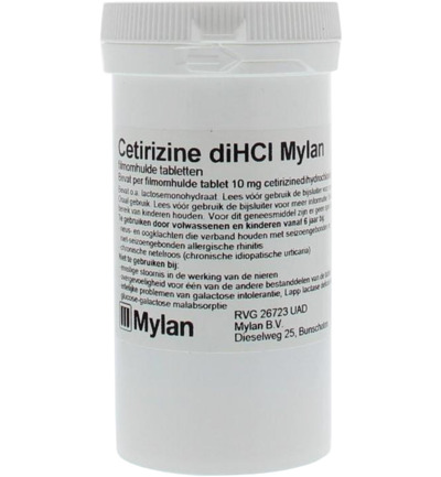 Mylan Cetirizine dihcl 10mg (250 tabletten)