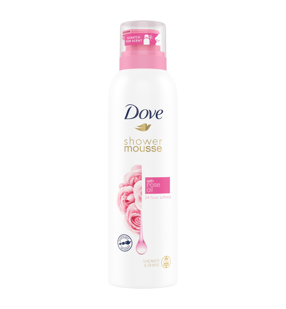 Dove Shower mousse rose oil (200 ml)