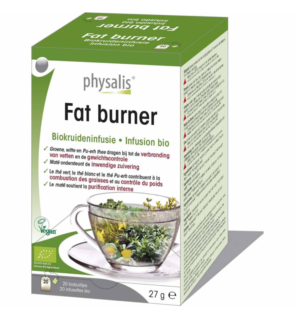 Physalis Fat Burner Thee Bio (20 stuks)