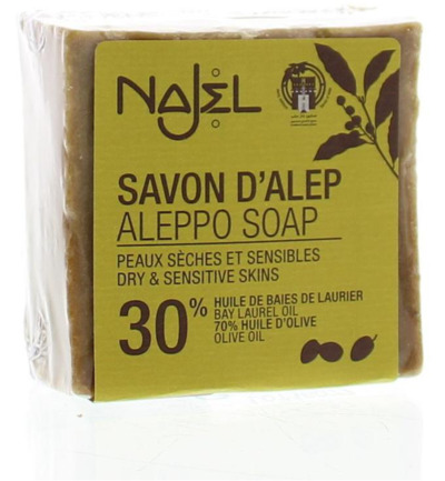 Najel Aleppo zeep olijf olie 30% (170 gr)