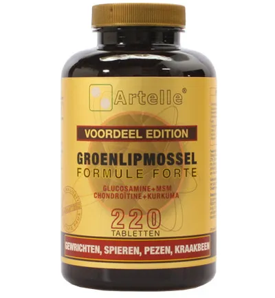 Artellegroenlipmossel formule forte (220 tabletten)