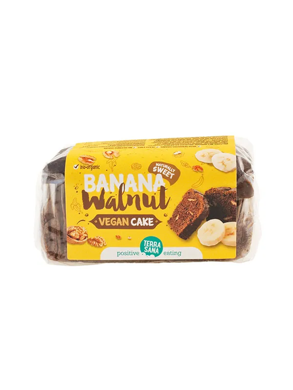 Terrasana Vegan Cake Banaan & Walnoot Bio (350 gr)