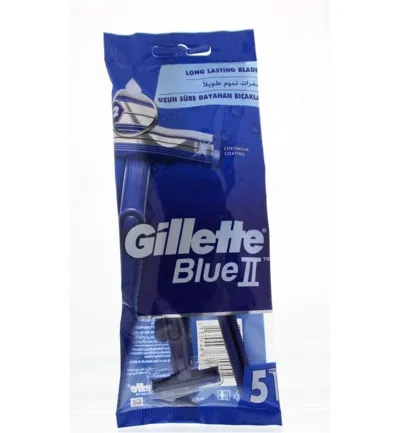 Gillette Blue II wegwerpmesjes (5 stuks)