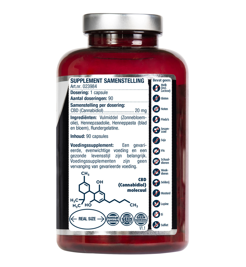 Lucovitaal CBD 20mg (90 capsules)