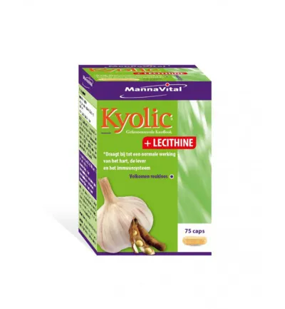 Mannavital Kyolic + lecithine (75 capsules)
