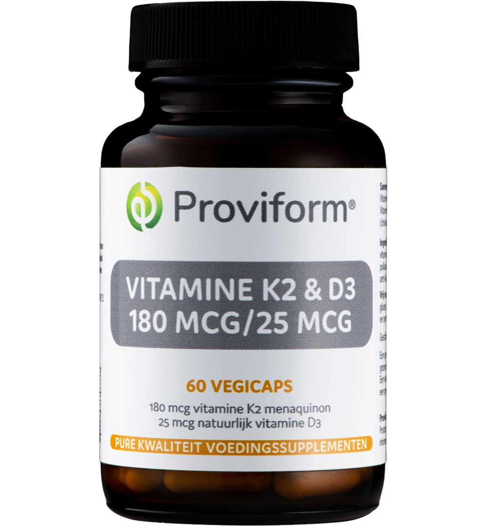 Proviform Vitamine K2 180Mcg & D3 25Mcg (60 vega capsules)