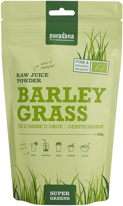 Purasana Gerstegras Sappoeder/Poudre Jus Herbe D'Orge Bio (200 gr)