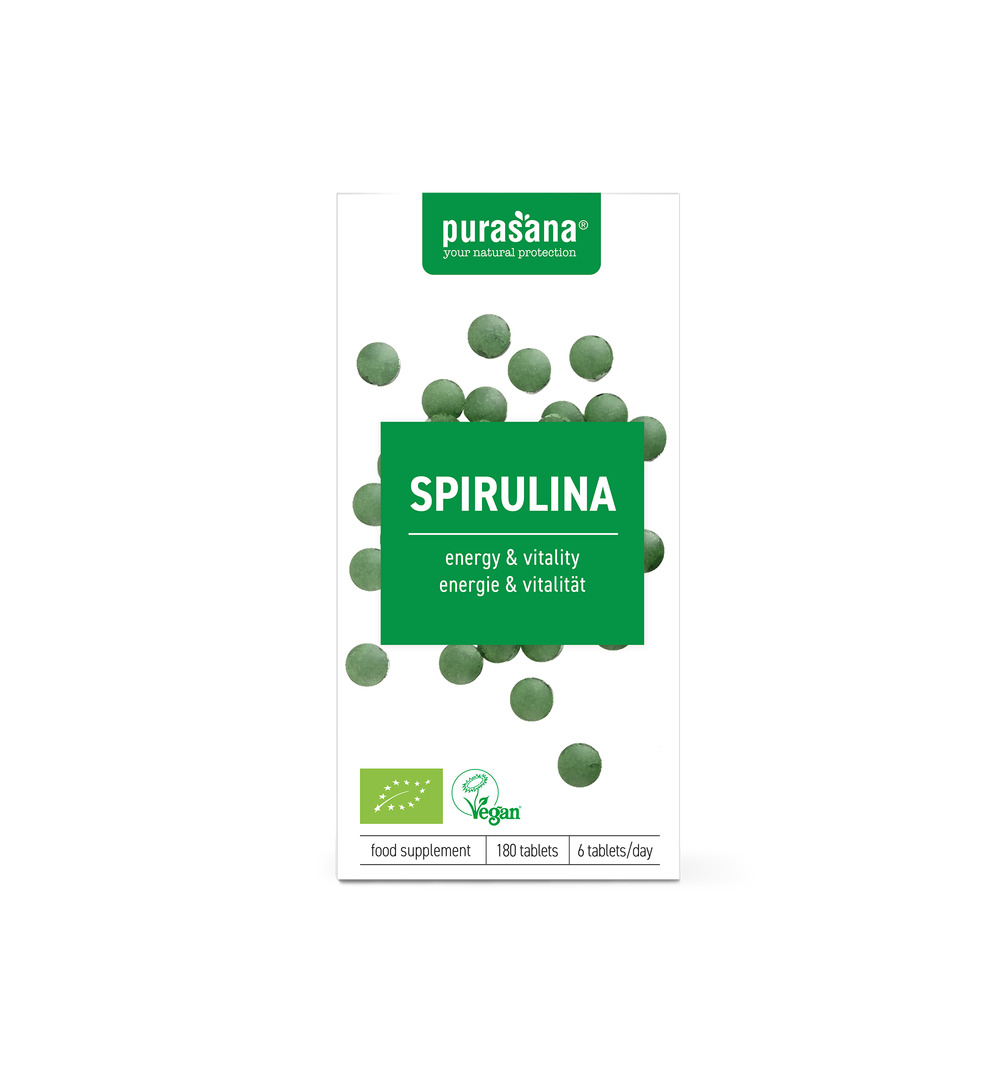 Purasana Spirulina Vegan Bio (180 tabletten)