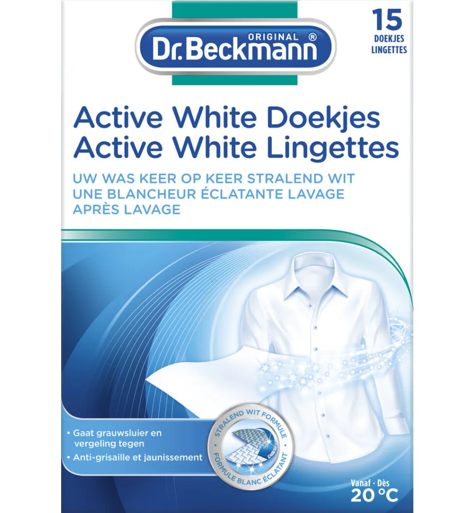 Dr. Beckmann Doekjes active white (15 stuks)