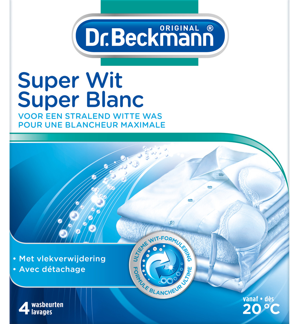 Dr. Beckmann Super wit (4 x 40 gr)