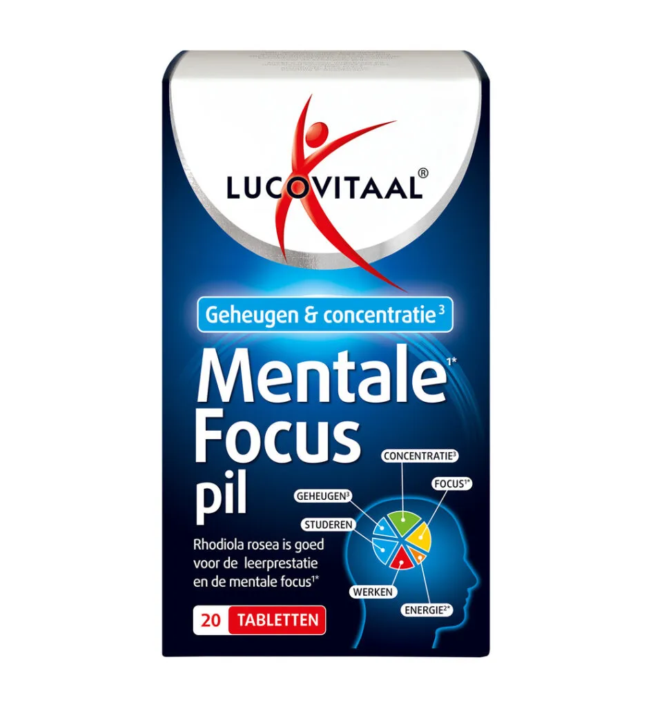 Lucovitaal Mentale Focus Pil (20 tabletten)