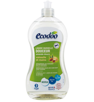 Ecodoo Afwasmiddel en handzeep zacht 2-in-1 amandel bio (500 ml)