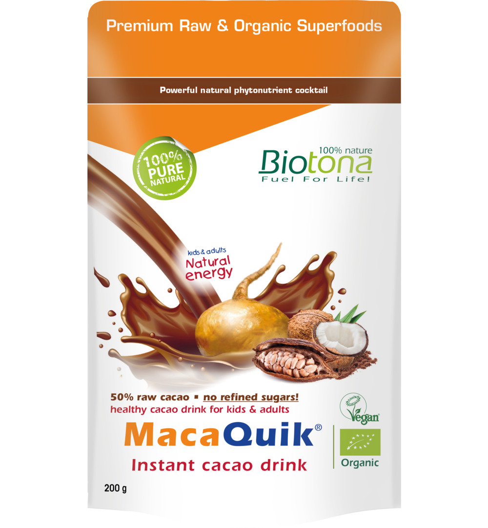 Biotona Macaquick Instant Cacao Bio (200 gr)