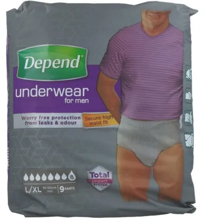Depend Pants men super maat L/XL (9 stuks)