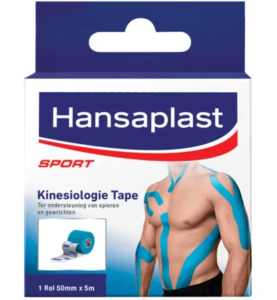 Hansaplast Kinesio tape blauw (1 stuk)