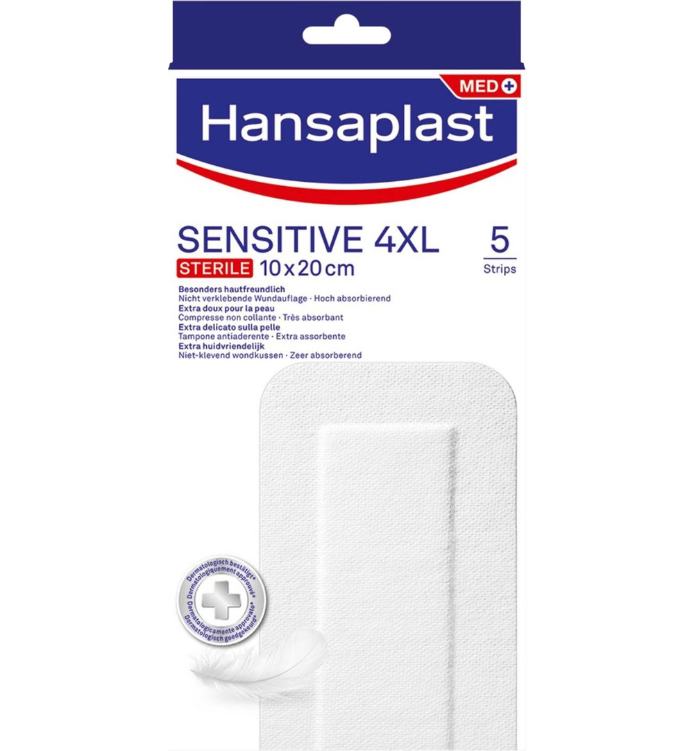 Hansaplast Pleisters sensitive 4XL (5 stuks)