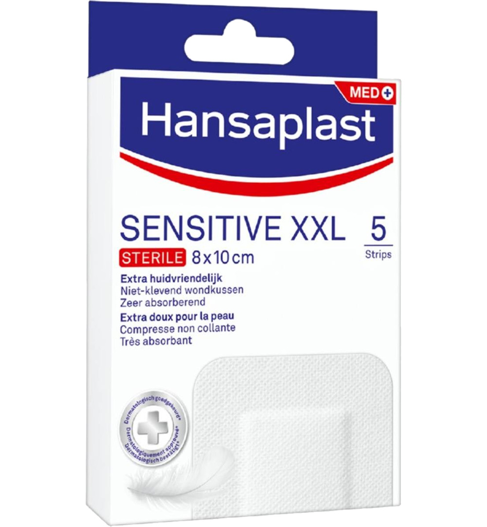 Hansaplast Sensitive antibacterieel XXL (5 stuks)