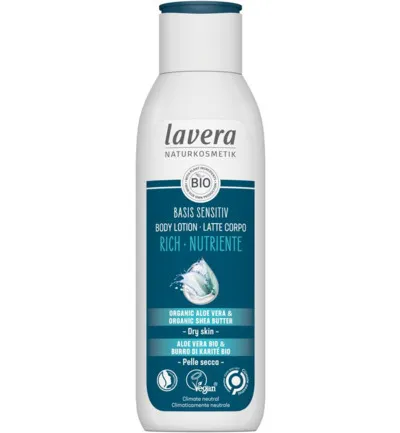 Lavera Basis Sensitiv bodylotion rich bio EN-IT (250 ml)