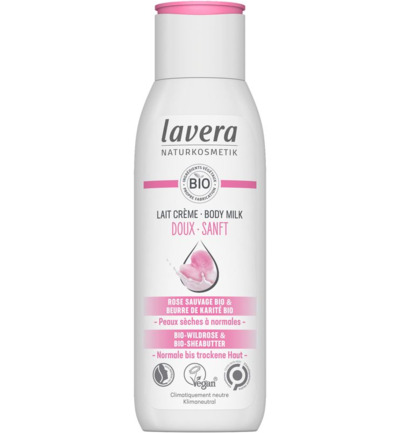 Lavera Bodylotion delicate/lait creme doux bio FR-DE (200 ml)