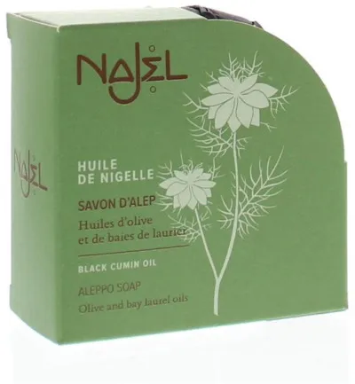 Najel Aleppo zeep nigella olie zwarte komijn (100 gr)