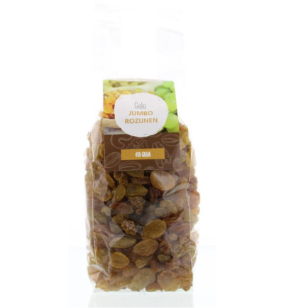 Mijnnatuurwinkel Gele Jumbo Rozijnen (450 gr)
