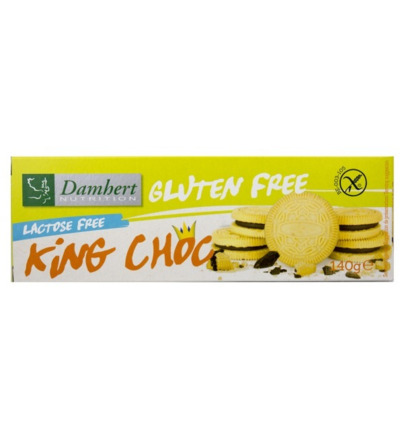 Damhert King Chocolade Koekjes Lactose Vrij (140 gr)