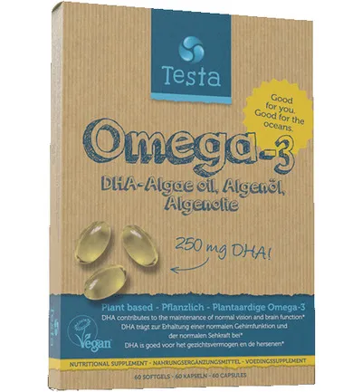Testa Omega 3 Algenolie 250Mg Dha Vegan Nl/De/En (60 softgels)