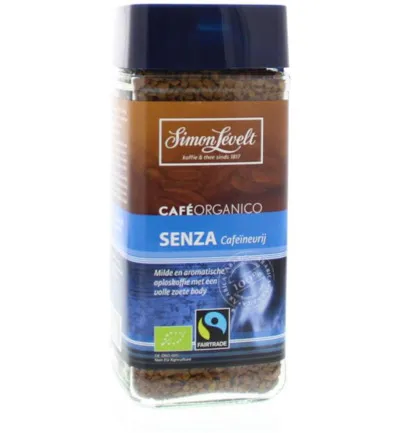 Simon Levelt Oploskoffie Senza Cafeine Vrij Bio (100 gr)