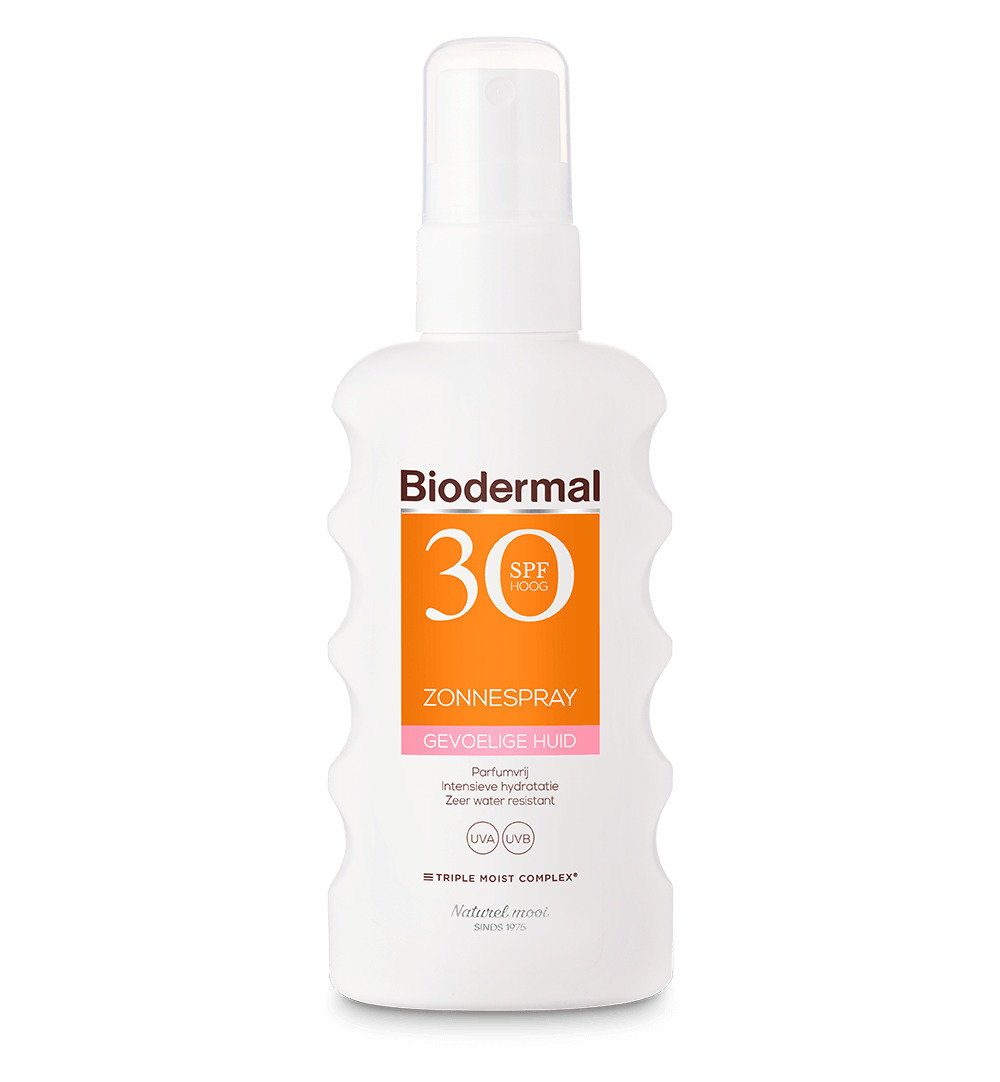 Biodermal Zonnespray SP30 gevoelig huid (175 ml)