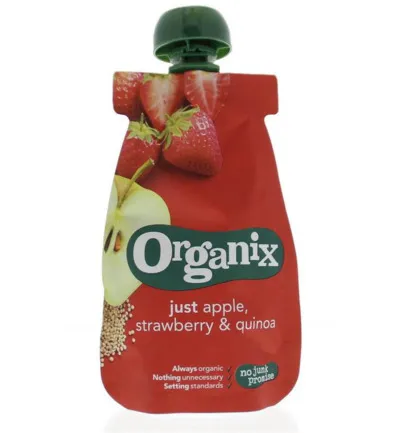 Organix Just Apple Strawberry Quinoa 12+ Maanden Bio (100 gr)