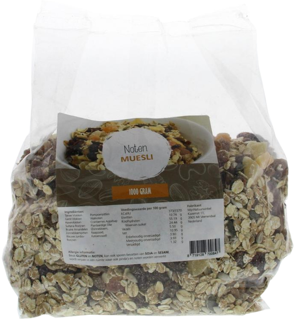 Mijnnatuurwinkel Muesli Noten (1000 gr)