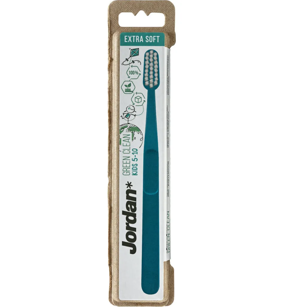 Jordan Tandenborstelgreen Clean Kids Extra Soft (1 stuk)
