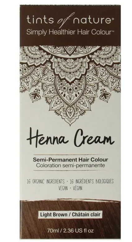 Tints Of Nature Henna cream light brown semi permanent (70 ml)