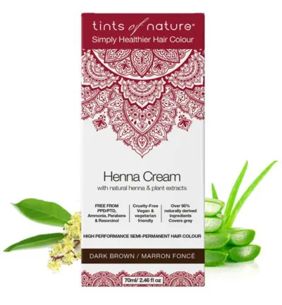 Tints Of Nature Henna cream dark brown semi permanent (70 ml)
