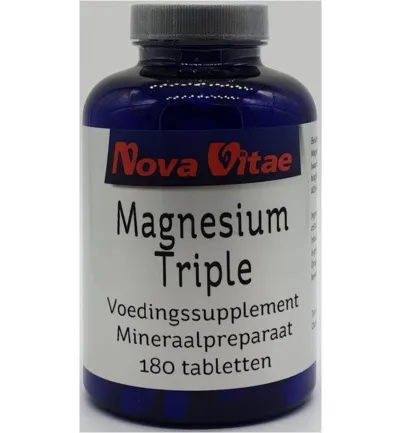 Nova Vitae Magnesium citraat bisglycinaat malaat (180 tabletten)