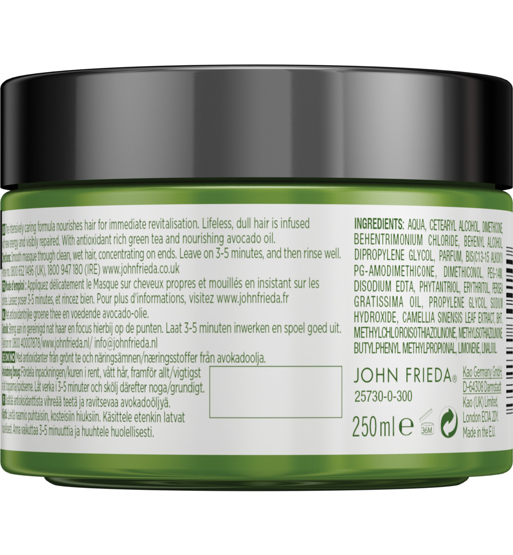 John Frieda Masker detox & repair (250 ml)