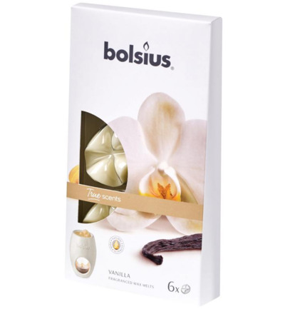 Bolsius True Scents Waxmelts Vanilla (6 stuks)