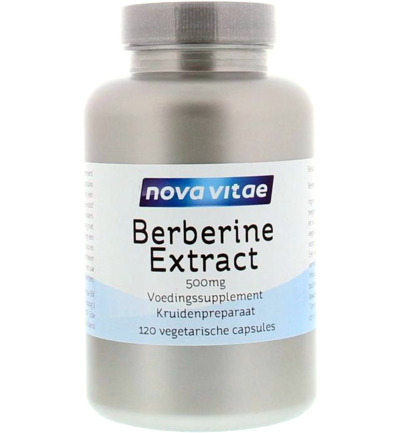 Nova Vitae Berberine HCI extract 500 mg (120 vega capsules)