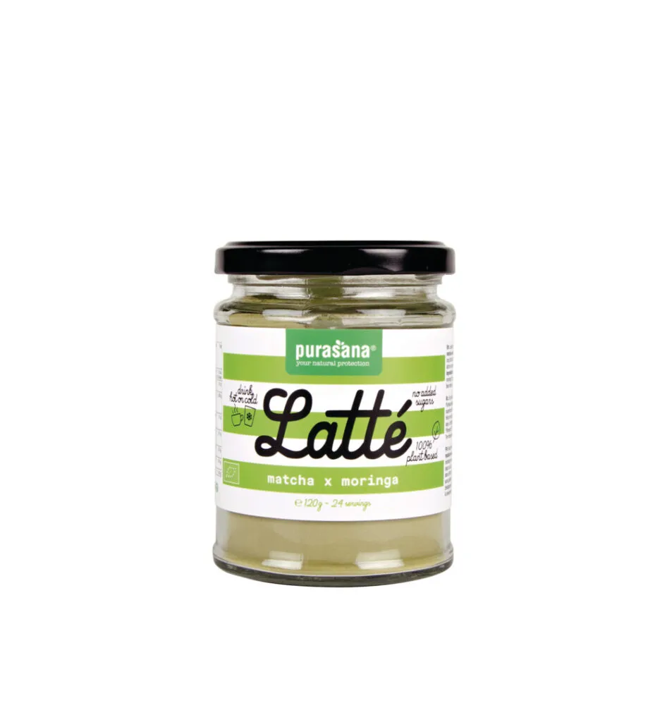 Purasana Latte Matcha Moringa Vegan Bio (120 gr)