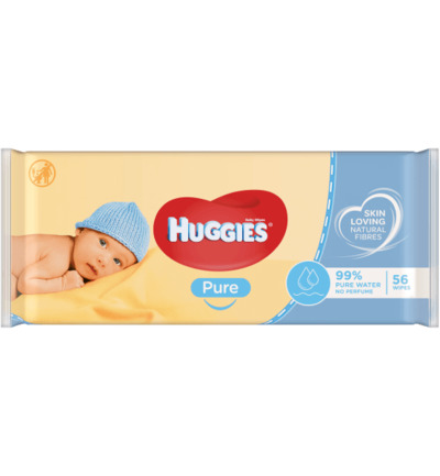 Huggies Wipes extra care pure (56 stuks)