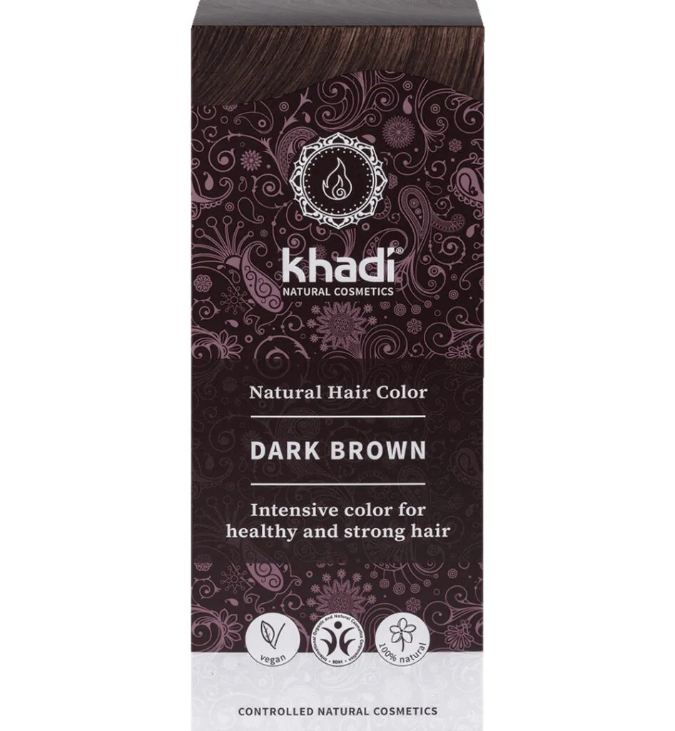 Khadi Haarkleur dark brown (100 gr)