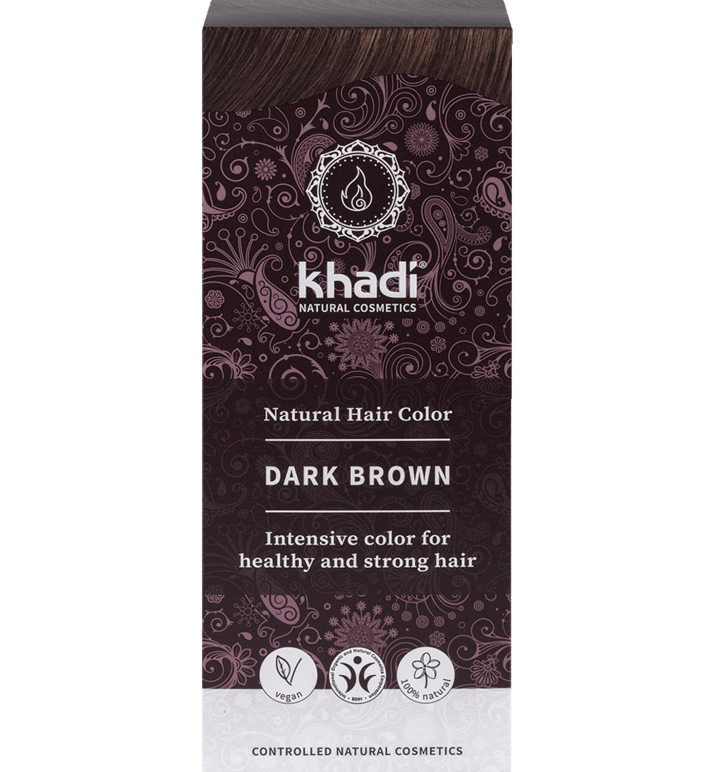 Khadi Haarkleur dark brown (100 gr)