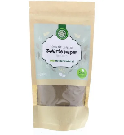 Mijnnatuurwinkel Zwarte peper gemalen (200 gr)