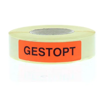 Spruyt Hillen Sticker gestopt (500 stuks)