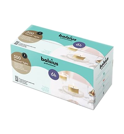 Bolsius Waxinelicht 16/38 Wit (500 stuks)