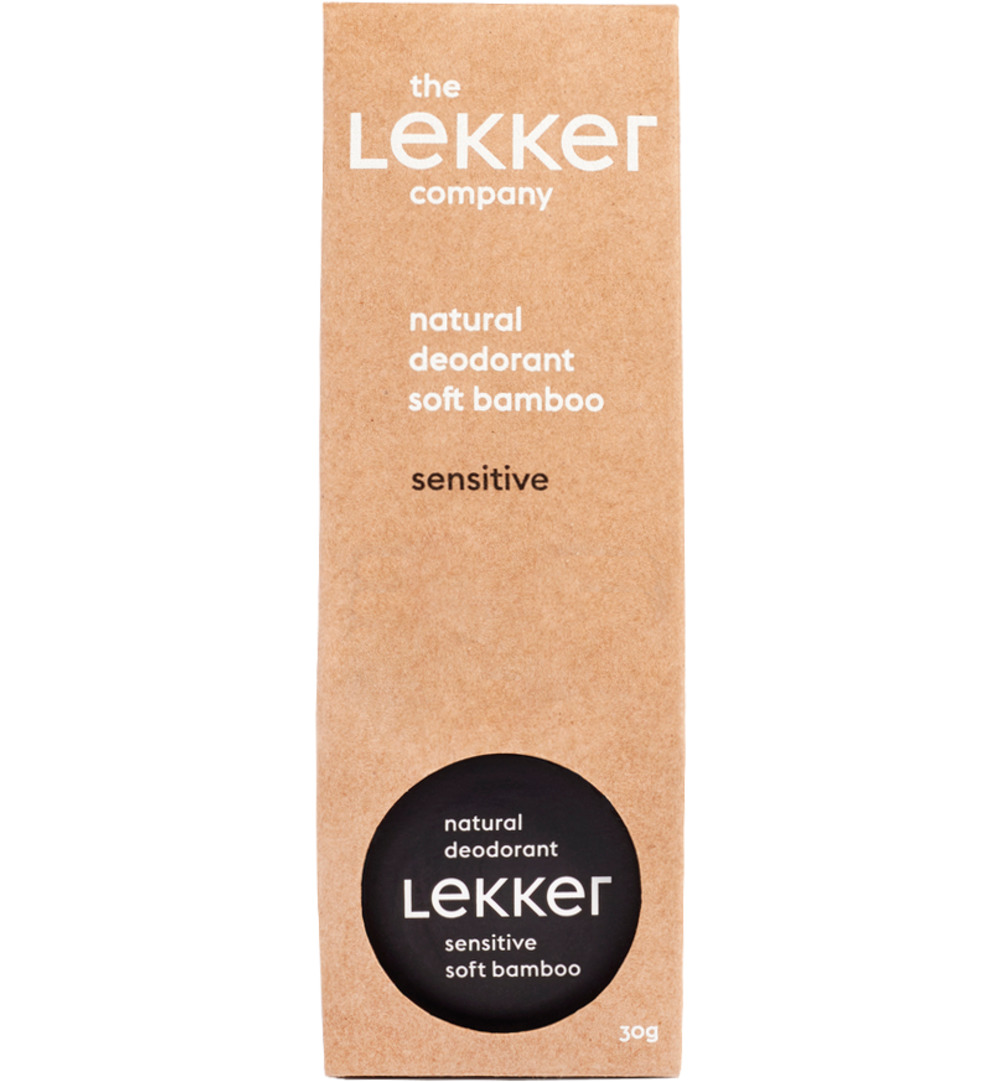 The Lekker Company Deodorant natural soft bamboo sensitive skin (30 gr)