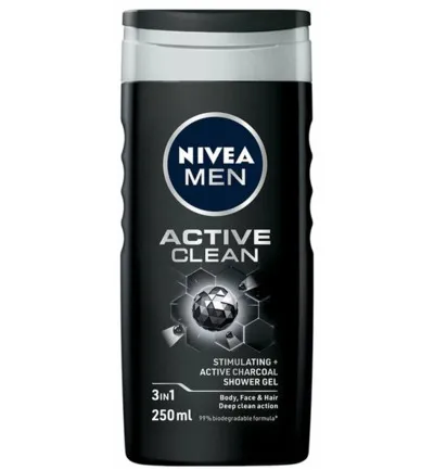 Nivea Men active clean douchegel (250 ml)