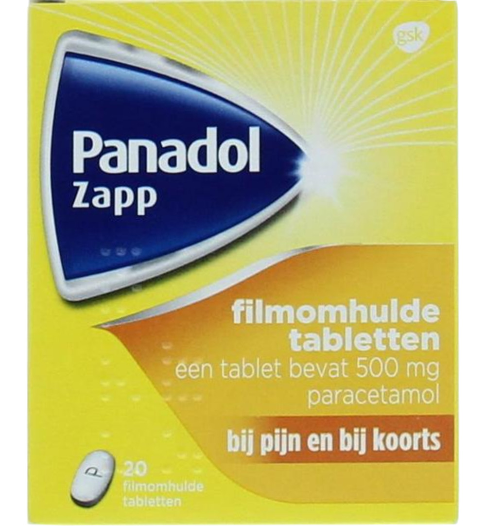 Panadol Zapp 500mg (20 tabletten)