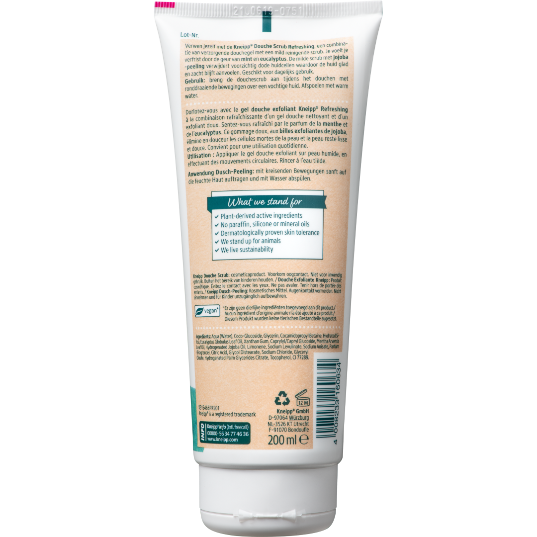 Kneipp Douchescrub mint eucalyptus (200 ml)